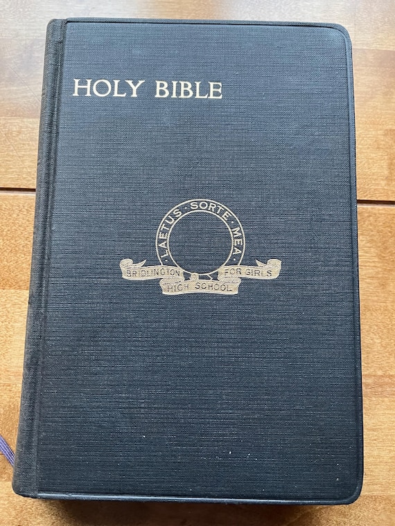 Inscribed 1954/55 Bridlington High School For Girls Holy Bible.