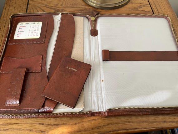 Vintage Stationary Deluxe Case With Address Book 1960s.