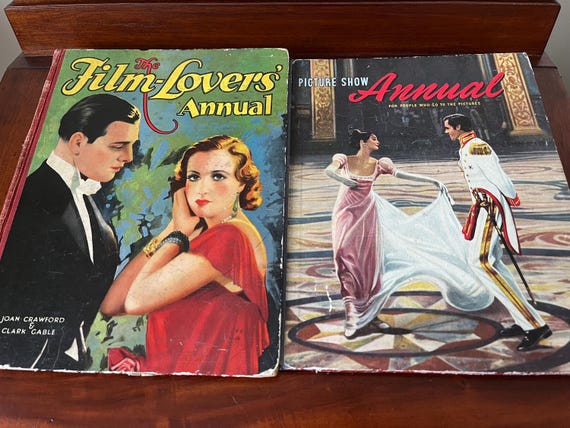 Vintage Film Picture Annuals, The Film Lovers Annual 1932, Pucture Show Annual 1958.