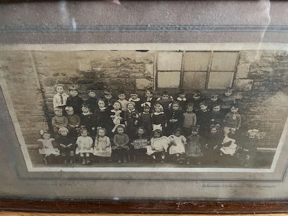 Vintage 1920 Hartlepool School Framed Photograph.