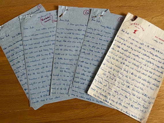Collection Of Rare Letters From Serviceman To Fathet During The Korean War Letters Dating 1952-53.