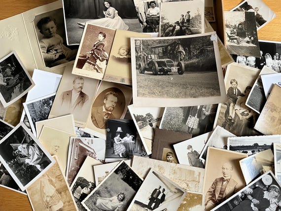 Collection Of Vintage Photographs With A People Theme Ideal For Craft Use.