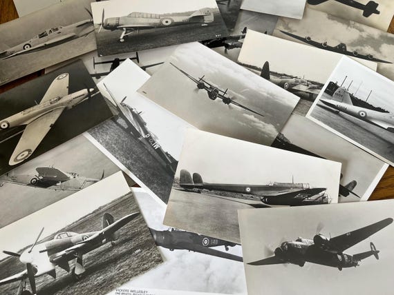 Collection Of Vintage Military Plane Photographs, 20 In Total.