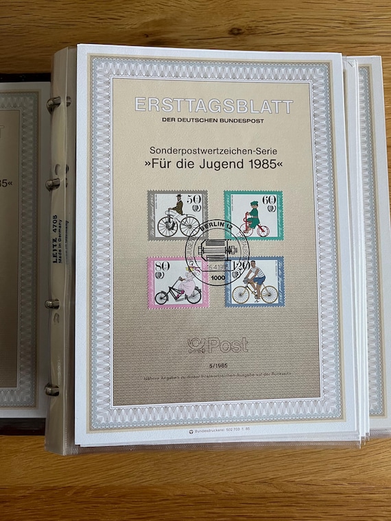 Vintage German Album Containing 150 First Day Stamp Covers.