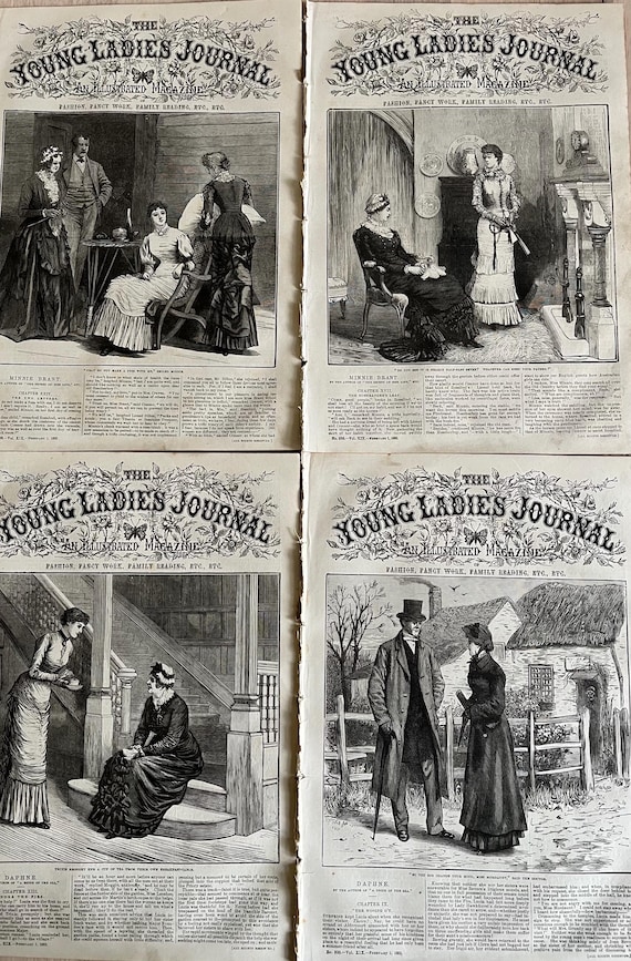 The Young Ladies Journal 1882 Collection Of Weekly Publications.