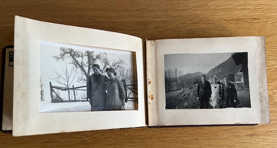 Small Vintage German 1940s Album Containing 42 Photographs.