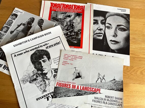 Collection Of Rare  Vintage Movies Exhibitor’s Campaign Books, Tora Tora Tora, F.I.S.T, Ash Wednesday, Innocent Bystanders.
