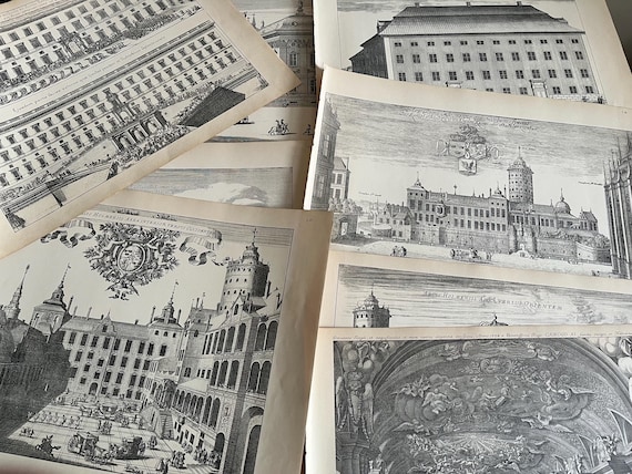 Large Vintage Victorian Period Swedish Book Plates Collection.