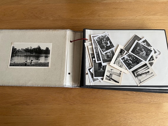 Unser Kino Album Vintage German Photograph Album With 180 Old Family Photos, Unser Kino Translates To Our Cinema.