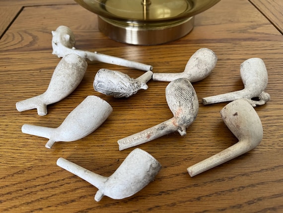 Vintage Clap Pipe Bowls Collection 17/18 Century.