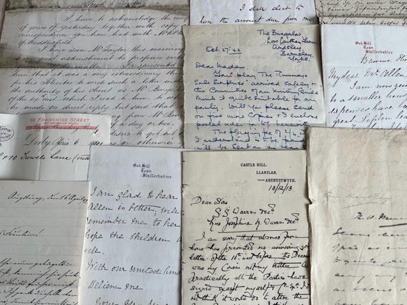 Vintage Letter Collection, Victorian To 1940s.