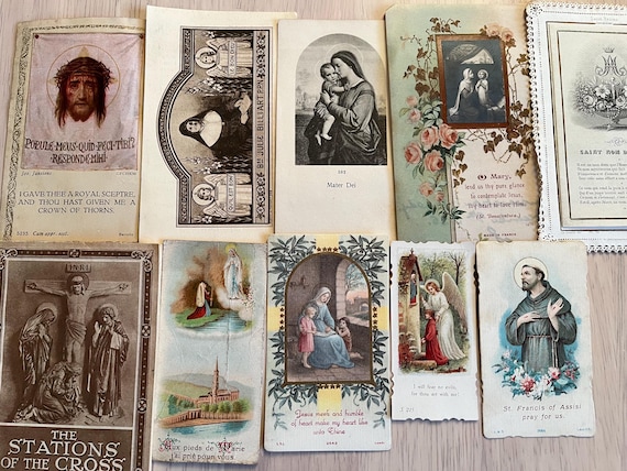 Collection Of Religious Cards Dated 1925/6.