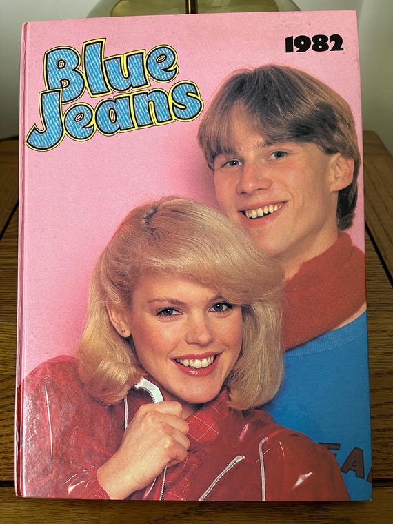 Blue Jeans 1982 Vintage Girls Annual In Excellent Condition.