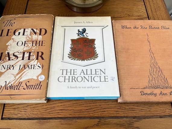 Collectable 1st Edition Book Collection, The Ledgend Of The Master, The Allen Chronicle & When The Fire burns Blue.