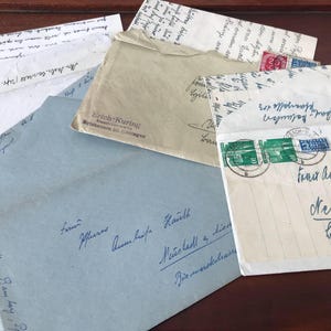 Colección de cartas antiguas alemanas 1945-59.
