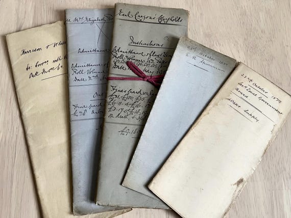Vintage Documents Bundle Collection Victorian To 1920.