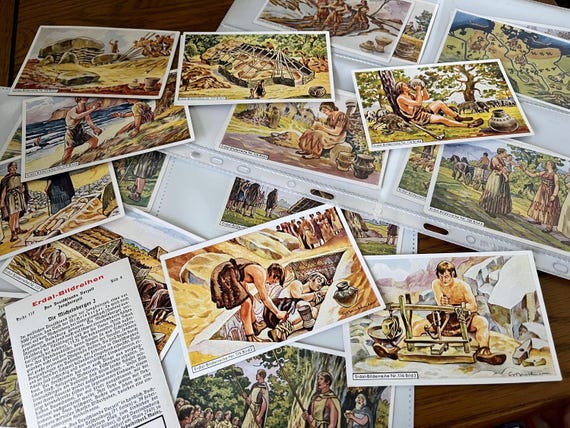 Rare Collection Of Erdal Picture Series Cards.