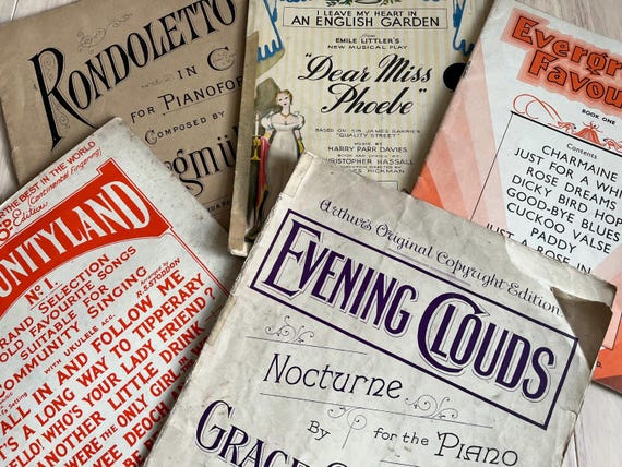 Vintage Sheet Music Collection.