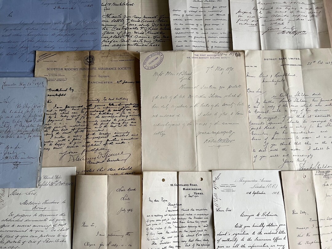 Collection of Vintage Handwritten Letters, Victorian and Early 1900s ...