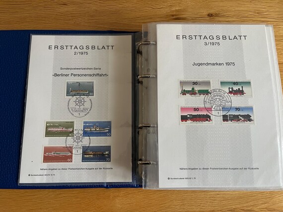 Vintage Ersttagsblatt First Day Stamp Covers From Germany 200+ In Album.