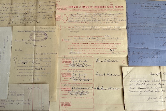 Collection Of Vintage Letters/Documents.