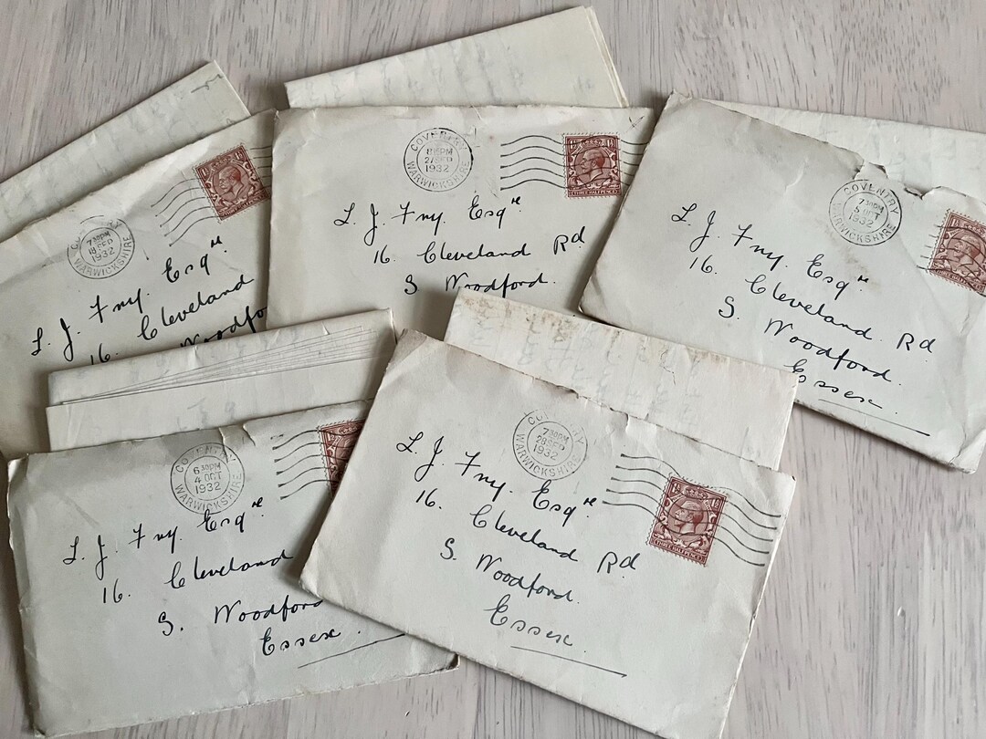 Collection of 5 Vintage 1930’s Love Letters. - Etsy