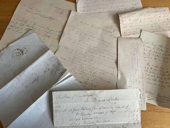 Vintage Handwritten Letters Collection Early 1800s.