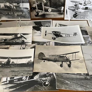 Collection de 20 cartes postales d'avions de la Première Guerre mondiale.