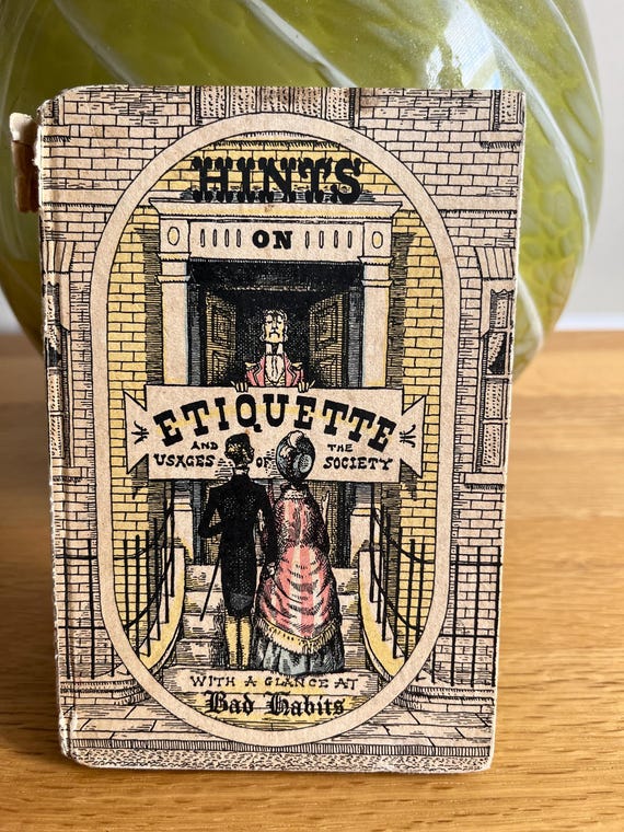 1947 Hints  On Etiqutte Illustrated By Brian Robb.
