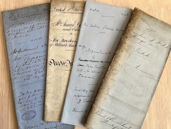 Collection Of Vintage Deeds/Documents.