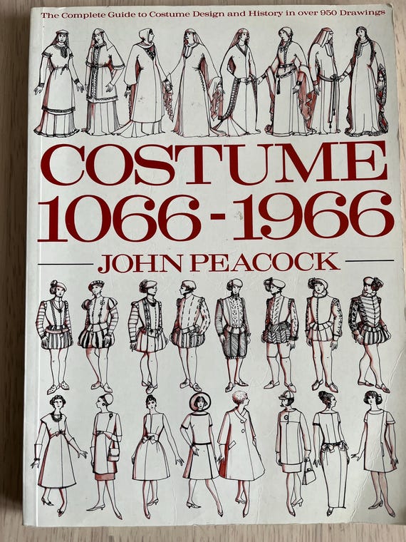 Costume 1066-1966 By John Peacock, 127 Pages Of Costumes Through The Ages.