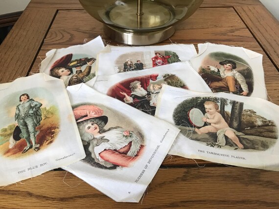 Vintage BDV Silk Famous Paintings Collection.