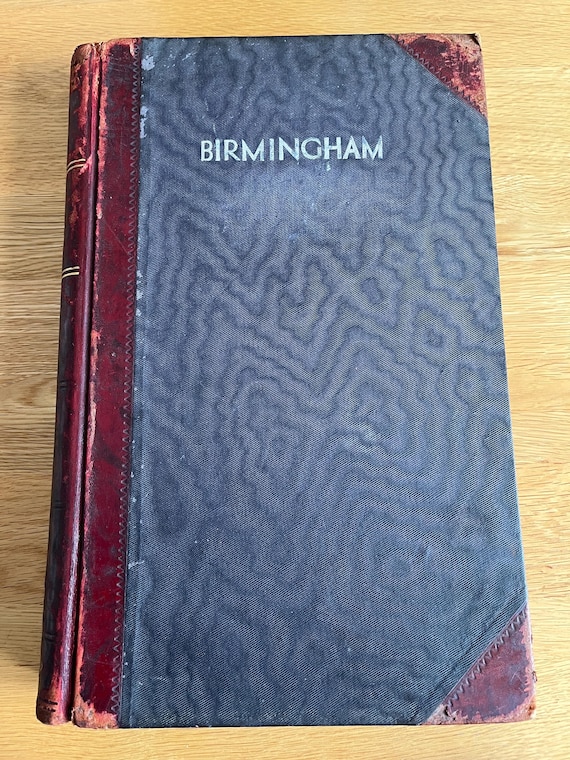 Large Vintage  Day Book/Ledger Unused 400 Pages First 68 Pages Missing ( Birmingham To Front)