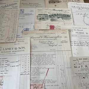 Colección de membretes vintage.