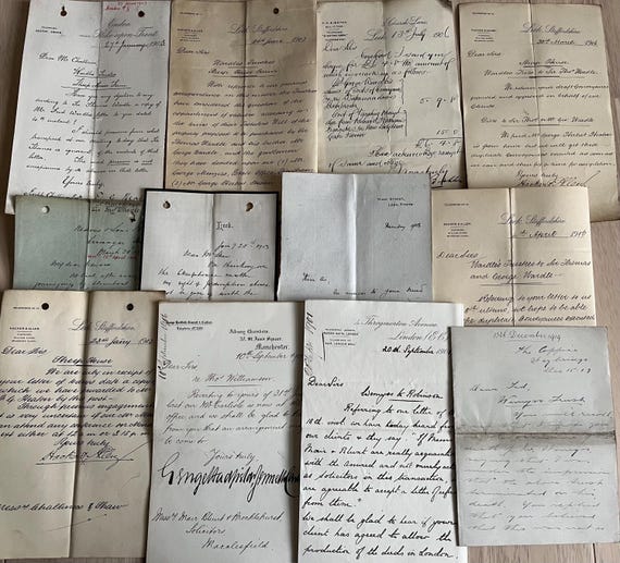 Collection Of Victorian And Later Handwritten Letters.