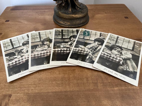 Vintage French Postcard Set 1910.