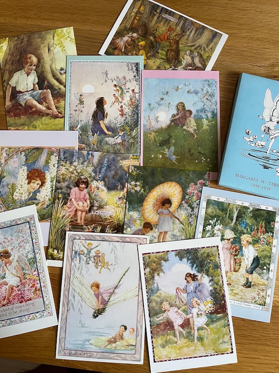 Vintage Rare  Pack Of Margaret W Tarrant 1889-1859 Postcards Published By The Medici Society London.