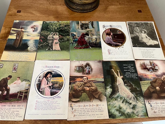 Vintage Bamforth Songcard Postcards Collection.