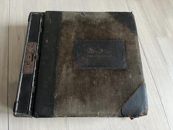 Large Heavy Vintage 1940/50s Ledger, Stephen Easton Ltd 500 Pages Plus All Used With Each Page Relating To A Different Account.