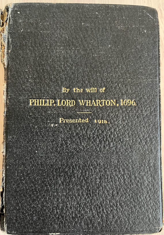 Vintage 1918 Bible Presented By The Victor In Otley.
