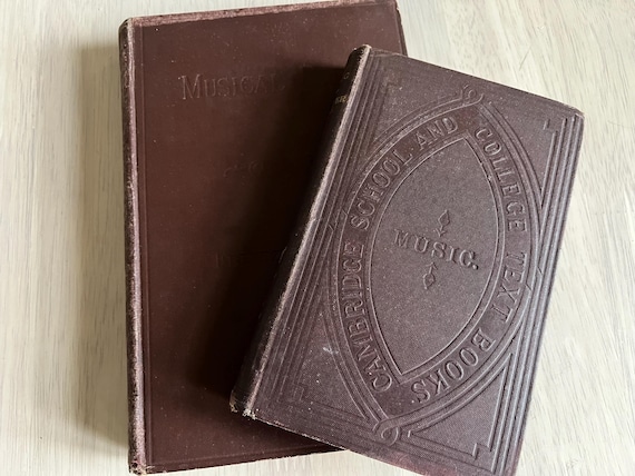 Vintage Victorian Music Score Books 1880/97, Cambridge School And College Text Books And Musical Forum.