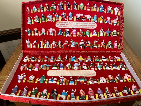 Liangshan One Hundred And Eight Perfect Heroes From The Classic Chinese Work Water Margin Rare Vintage Figures.