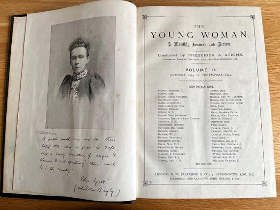 The Young Woman A Monthly Journel And Review October 1893 To September 1894 With Illustrations.