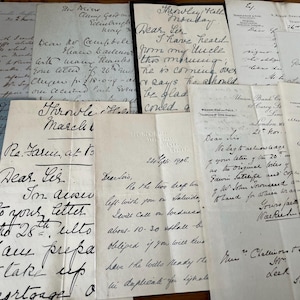 Cartas manuscritas antiguas x 10.