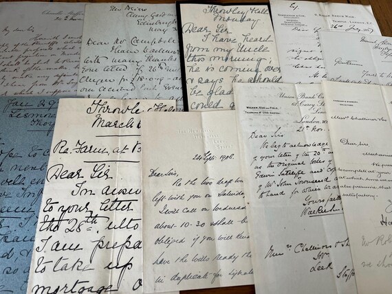 Vintage Handwritten Letters x 10.