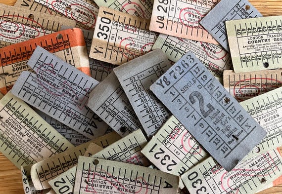 Vintage Transport Ticket Collection.