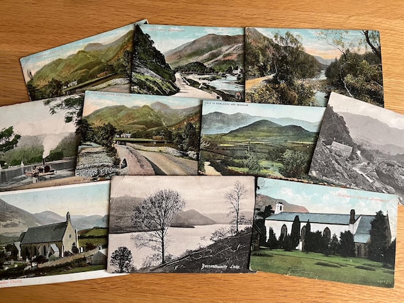 Collection Of Early Postcards  With A Lake District Theme.