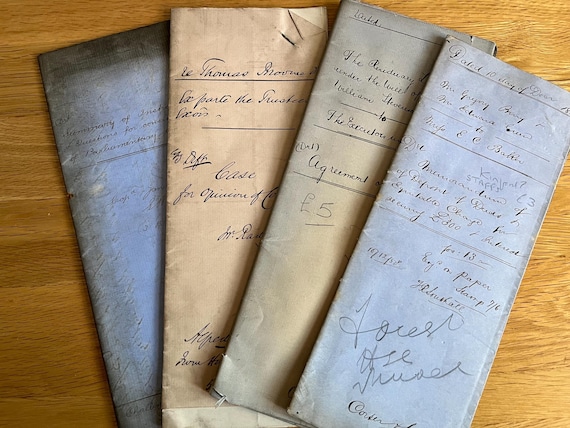 Victorian Handwritten Multipaged Documents Collection.