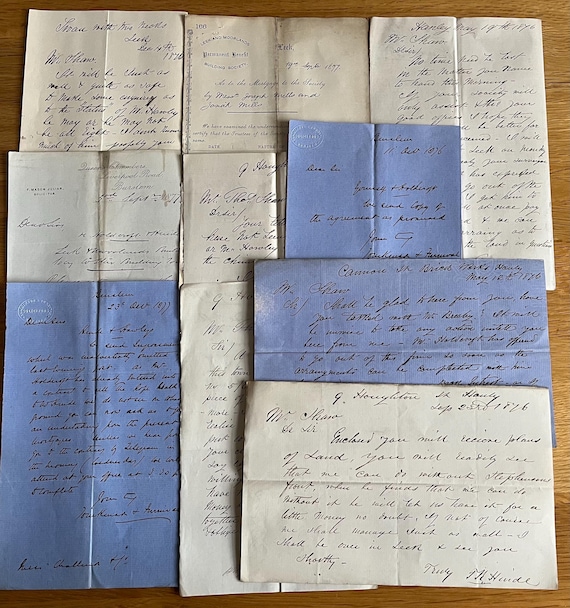 Vintage Victorian Handwritten Letters Collection.