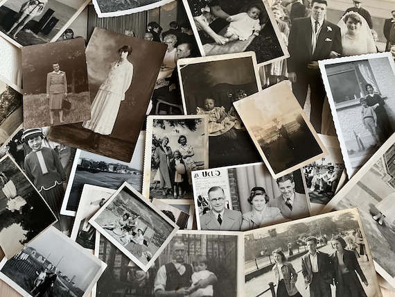 Collection Of 25 Vintage People Themed Phorographs.